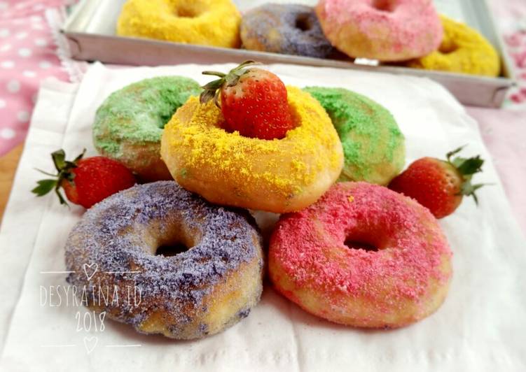 Donat Salju pelangi