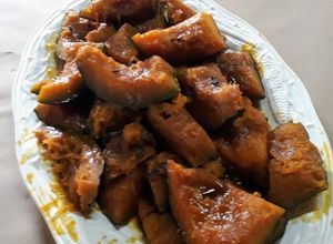 Foto de Abóbora caramelada com casca