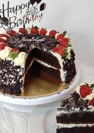Foto resep Kue Ulang Tahun Sederhana (Simple Birthday Cake)