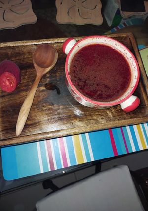 A picture of Beetroot Soup.