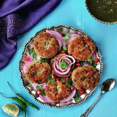 Healthy Chicken Shaami kebab A picture of Healthy Chicken Shaami kebab.