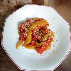 A picture of Roast mixed sweet peppers # author marathon#.