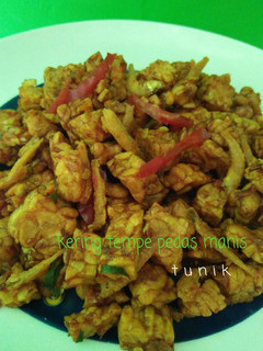 Foto resep Kering tempe pedas manis