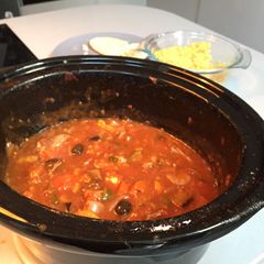 Slow cooker lamb tagine A picture of Slow cooker lamb tagine.