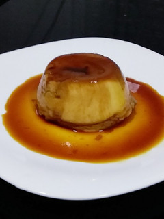 Una foto de Flan individual