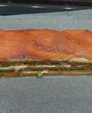 Pastel frío de pan de molde