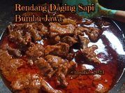 Gambar rendang daging jawa
