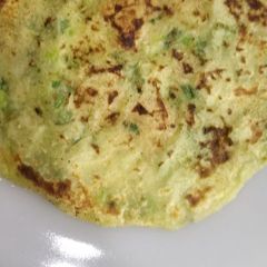 A picture of Aloo mutter paratha.
