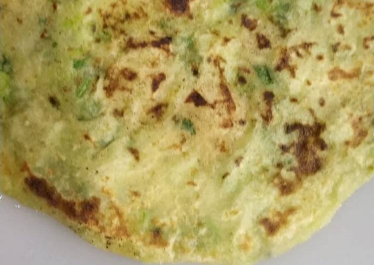 Easiest Way to Make Any-night-of-the-week Aloo mutter paratha