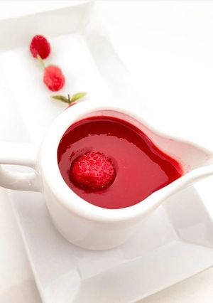 Une photo de Coulis de framboises