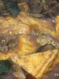 Rendang kambing tahu kulit bumbu bamboe tanpa santan