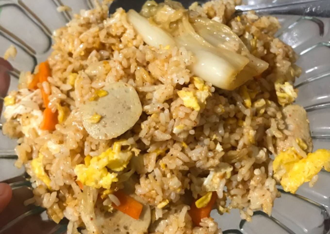 Nasi goreng kimchi sederhana - olahan kimchi