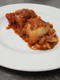 Una foto de Bacalao a la Roteña