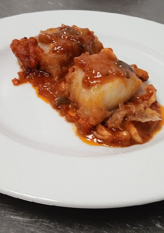 Una foto de Bacalao a la Roteña