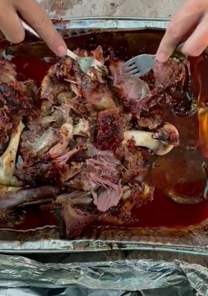 A picture of Lamb Barbacoa.