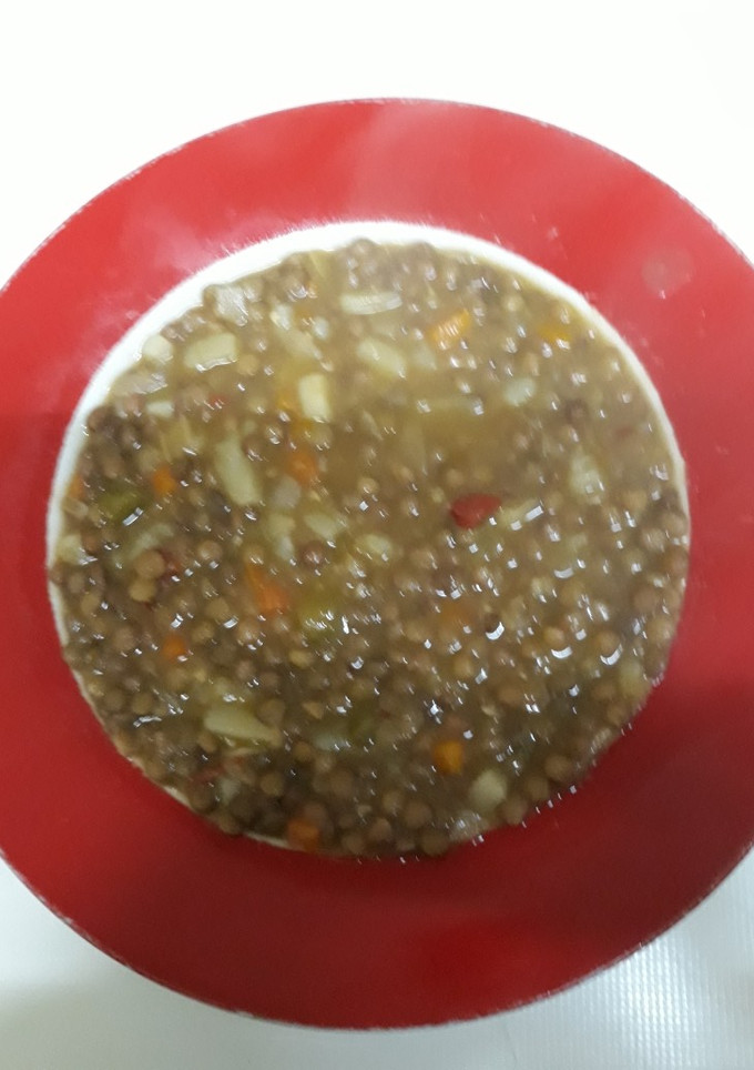 Una foto de Lentejas con verduras