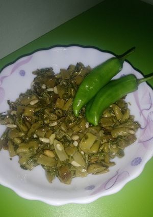 صورة لوصفة فاصوليا بزيت