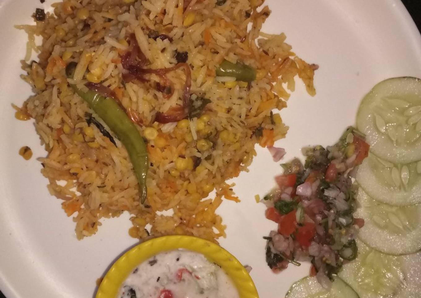 Chana dal biryani