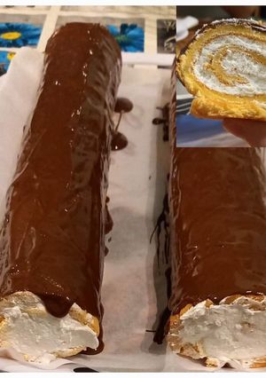 Citromos túrókrémes piskótatekercs recept fotója
