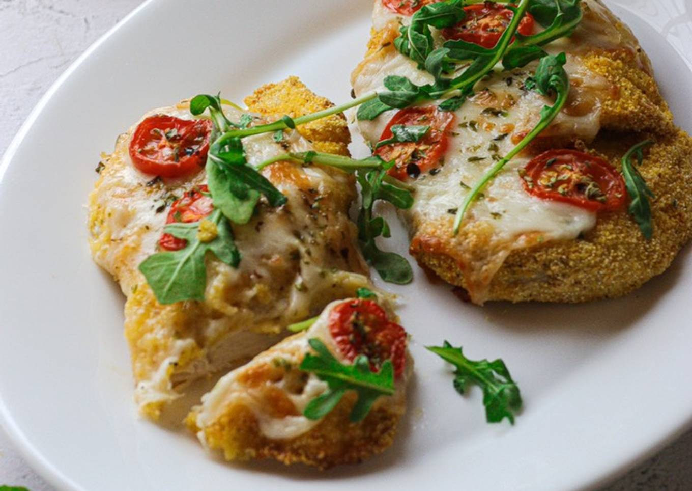 Pollo (no) frito estilo pizza en airfryer 🍕