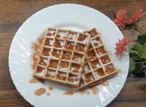Gluténmentes gofri zabpehelyliszttel recept fotója
