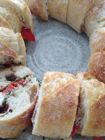 Easy Way Make Goat&#39;s cheese, red capsicum and olive tapenade sandwich the So Delicious You can take Joss in your mouth