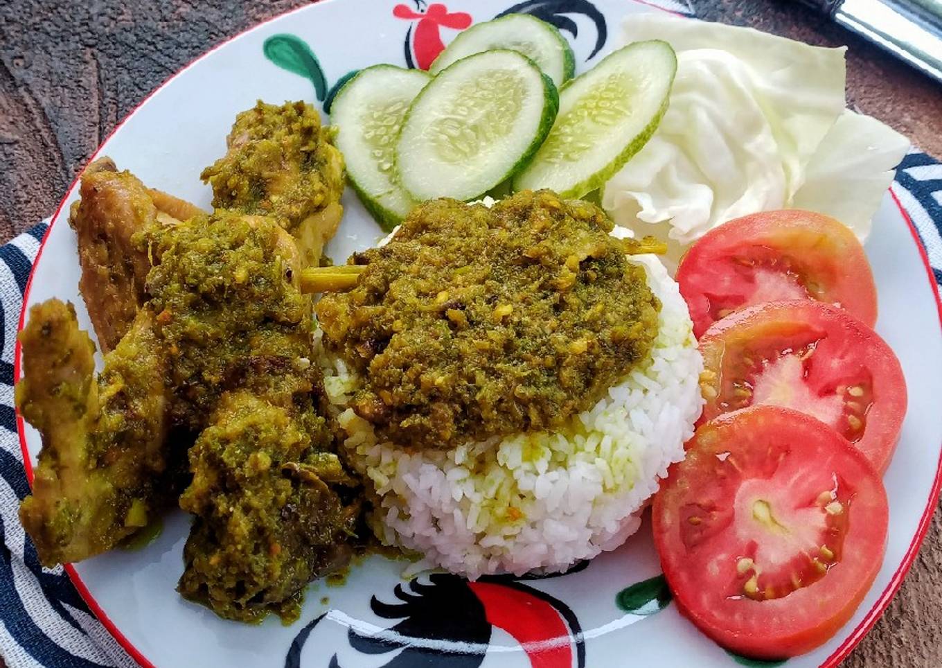 Nasi Sambal Lado Mudo Ayam Kampuang