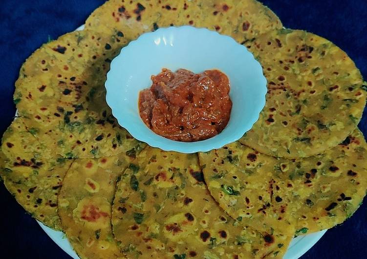 Recipe of Speedy Gujarati Methi Thepla 🤤