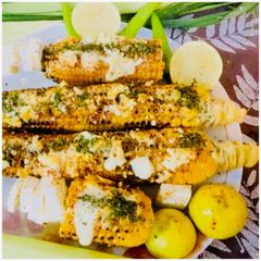 Grilled Paneer butter masala Bhutta A picture of Grilled Paneer butter masala Bhutta.