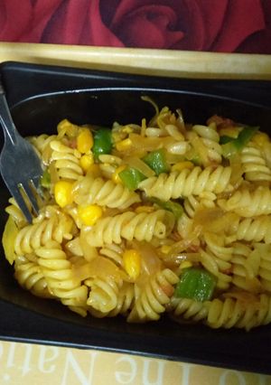 A picture of Indian Style Pasta.