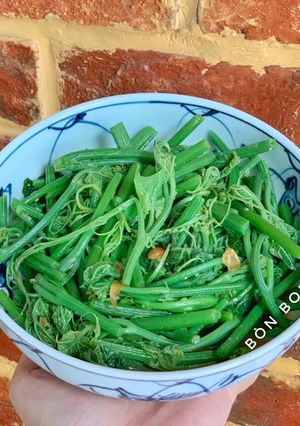 Hình của món Đọt Su Su Xào Miso.
