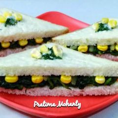 Creamy Spinach Corn Sandwich A picture of Creamy Spinach Corn Sandwich.