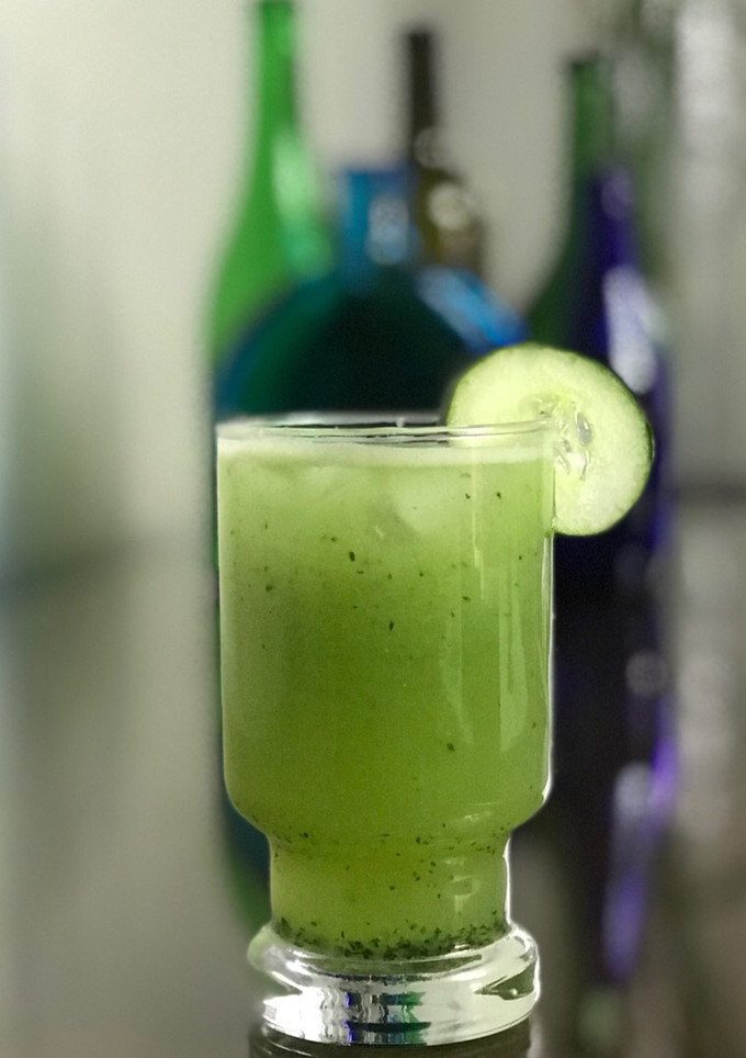 Una foto de Agua Fresca de Pepino