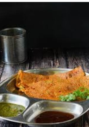 A picture of Besan ka chilla.