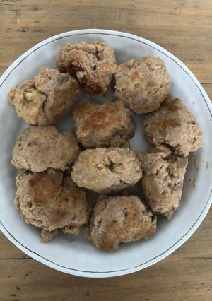 Une photo de Boulettes de veau au curry rouge
