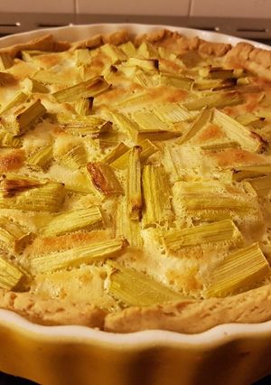 Une photo de Tarte à la rhubarbe