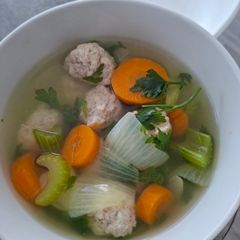 A picture of Chicken Meatball Soup.