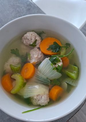 A picture of Chicken Meatball Soup.