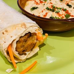A picture of Malai Tikka Roll.
