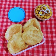 A picture of Puri Chole.