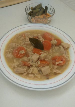 Una foto de Pollo en salsa