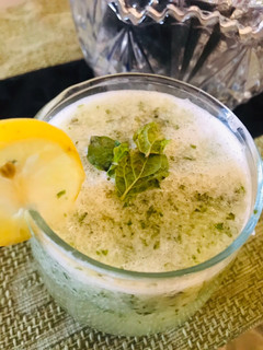 A picture of Cucumber Mint mojito.