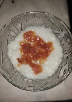 Foto resep Bubur Nasi Topping Gula Merah
