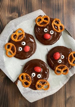 Una foto de Galletas navideñas Rudolph