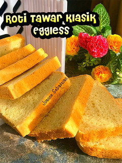Foto resep Roti Tawar Klasik (Eggless)
