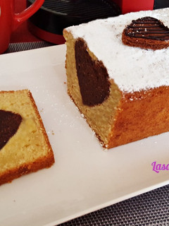Una foto de Plum Cake Corazón de Chocolate