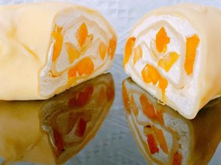 #平底鍋甜點 芒果毛巾捲