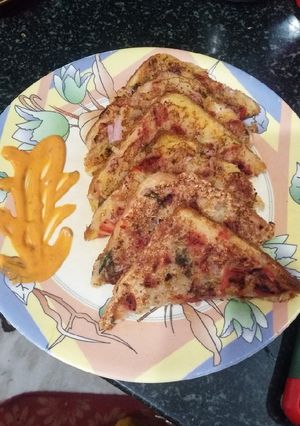 A picture of Bread omelet.