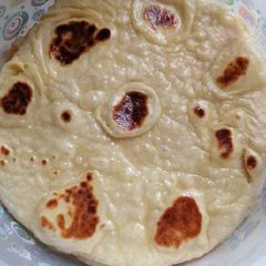A picture of NAAN BREAD😋. #themechallenge.