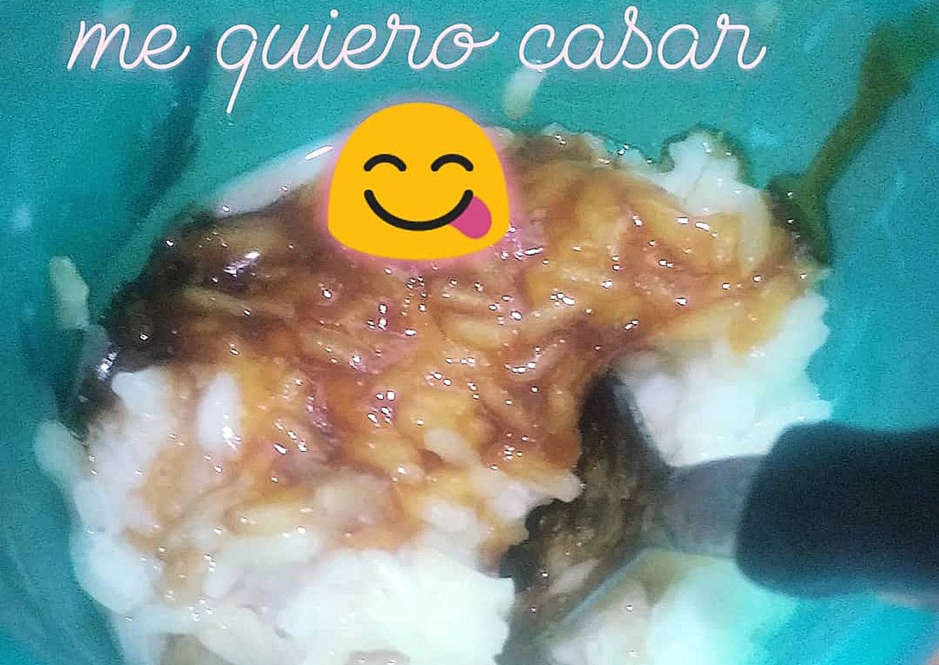Arroz con leche y caramelo